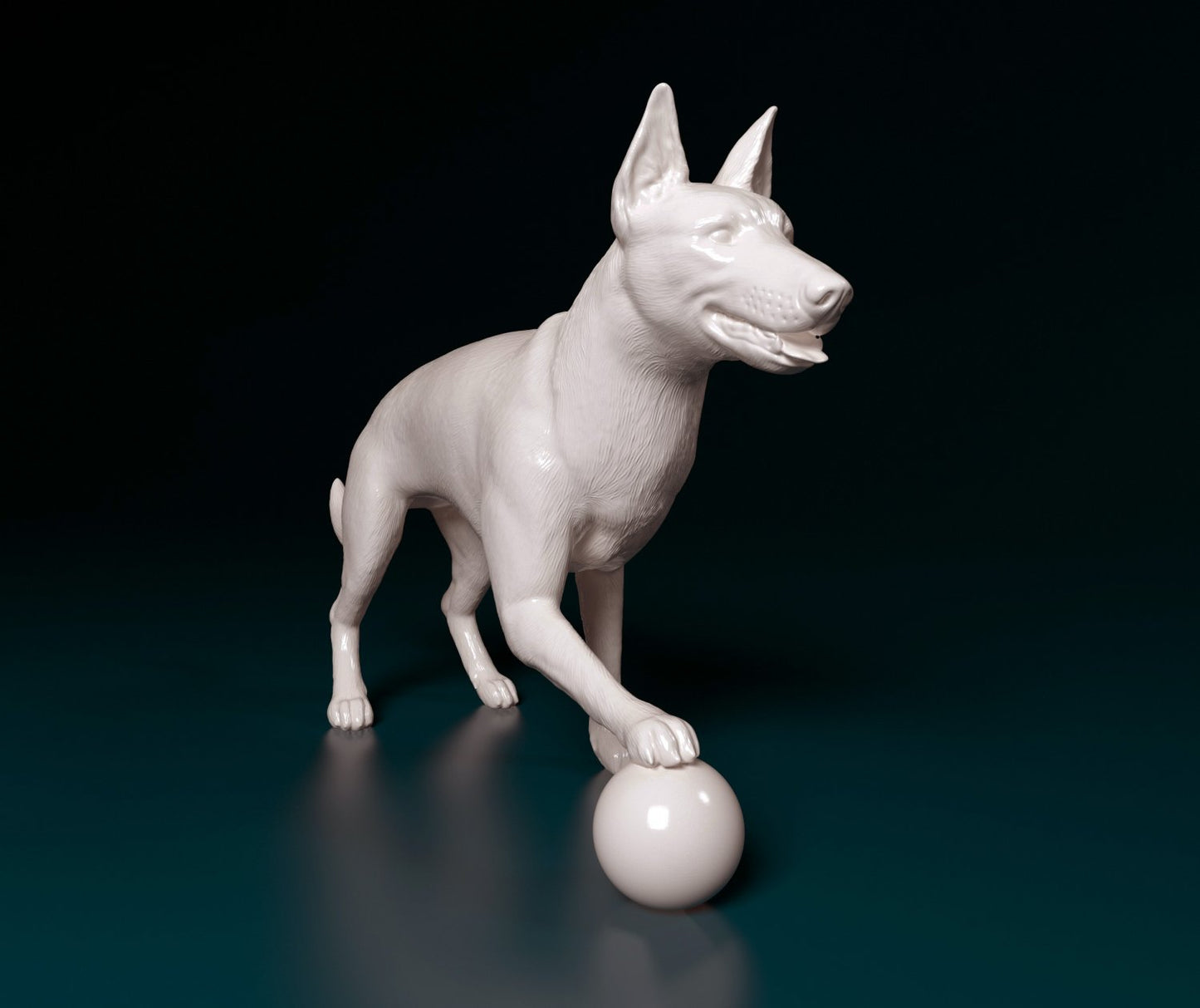 Dog will ball artist resin - white resin ready to prep / paint ALL SCALES