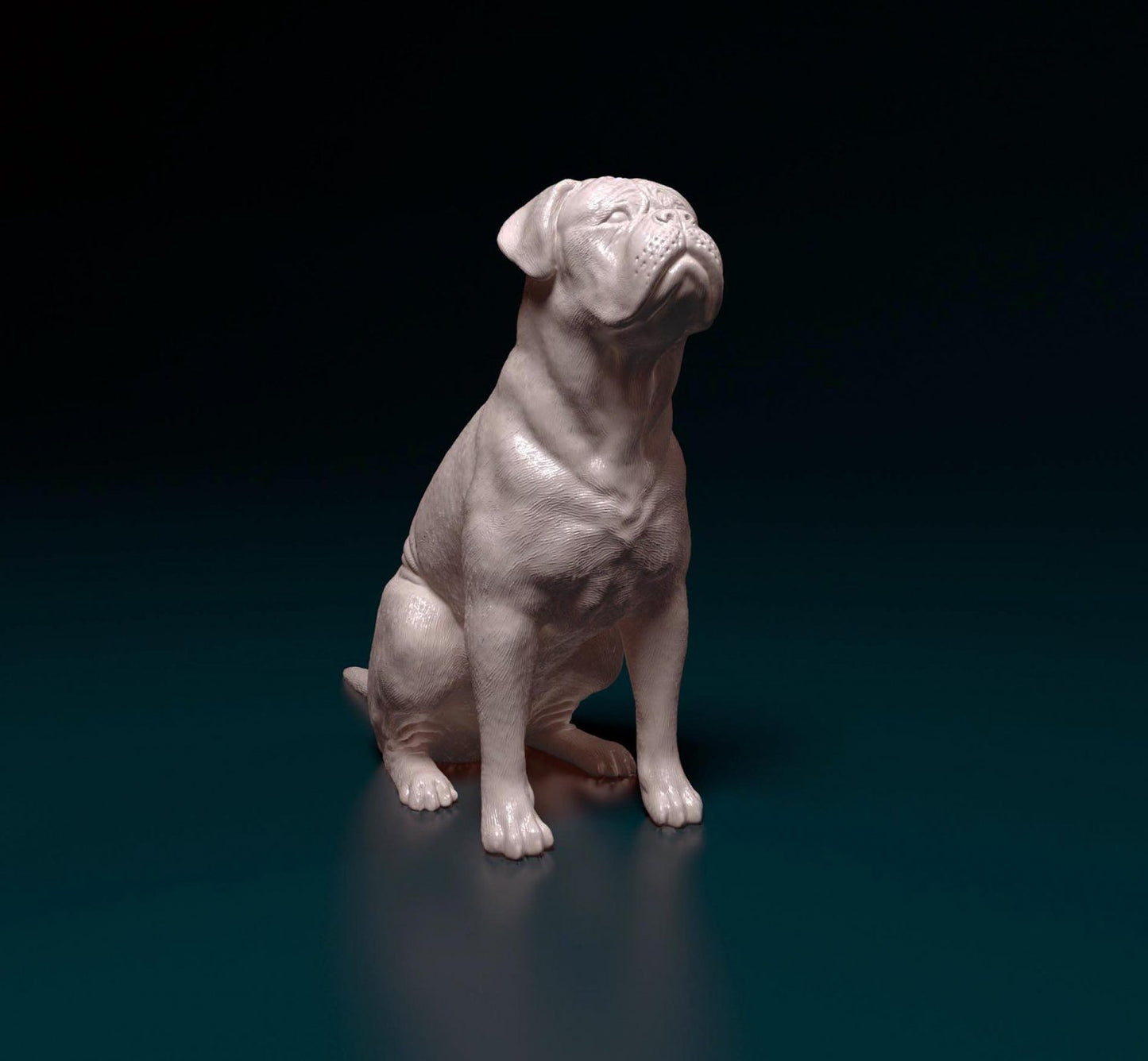 Copy of Dogue de Bordeaux 2 artist resin - white resin ready to prep / paint ALL SCALES