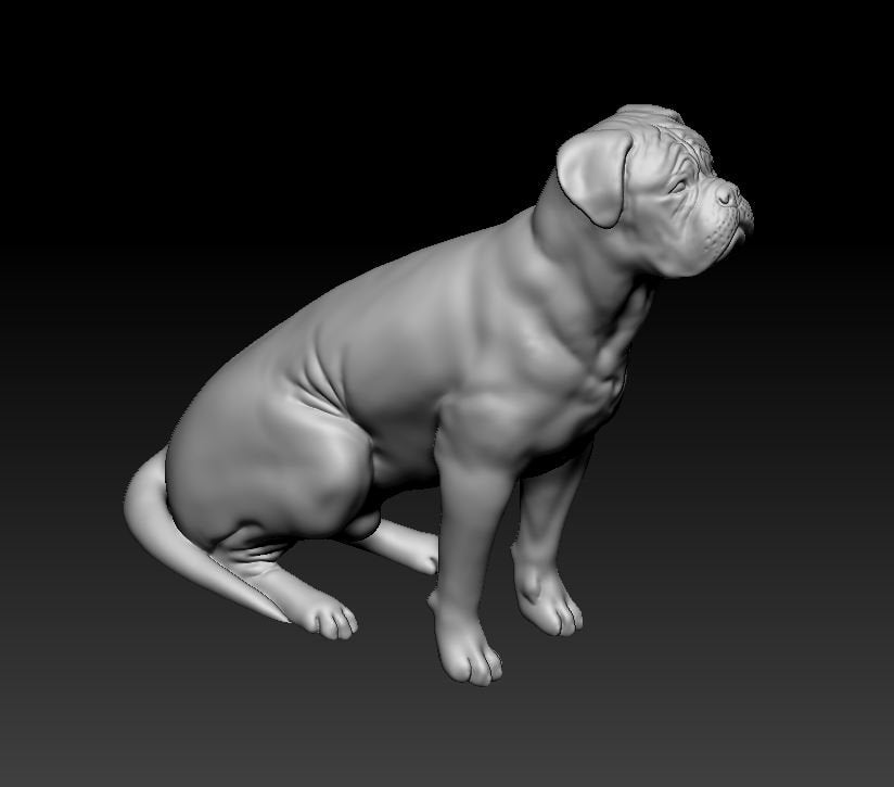 Copy of Dogue de Bordeaux 2 artist resin - white resin ready to prep / paint ALL SCALES