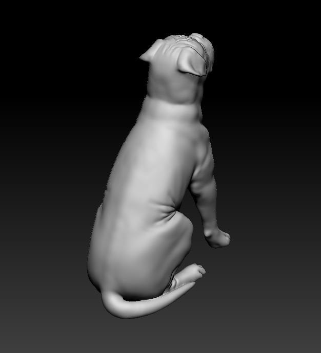Copy of Dogue de Bordeaux 2 artist resin - white resin ready to prep / paint ALL SCALES