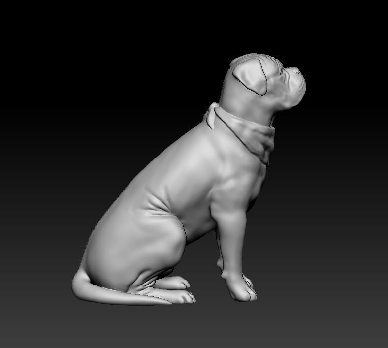 Copy of Dogue de Bordeaux 2 artist resin - white resin ready to prep / paint ALL SCALES