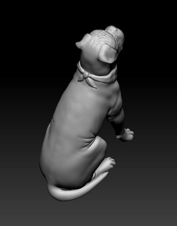 Copy of Dogue de Bordeaux 2 artist resin - white resin ready to prep / paint ALL SCALES