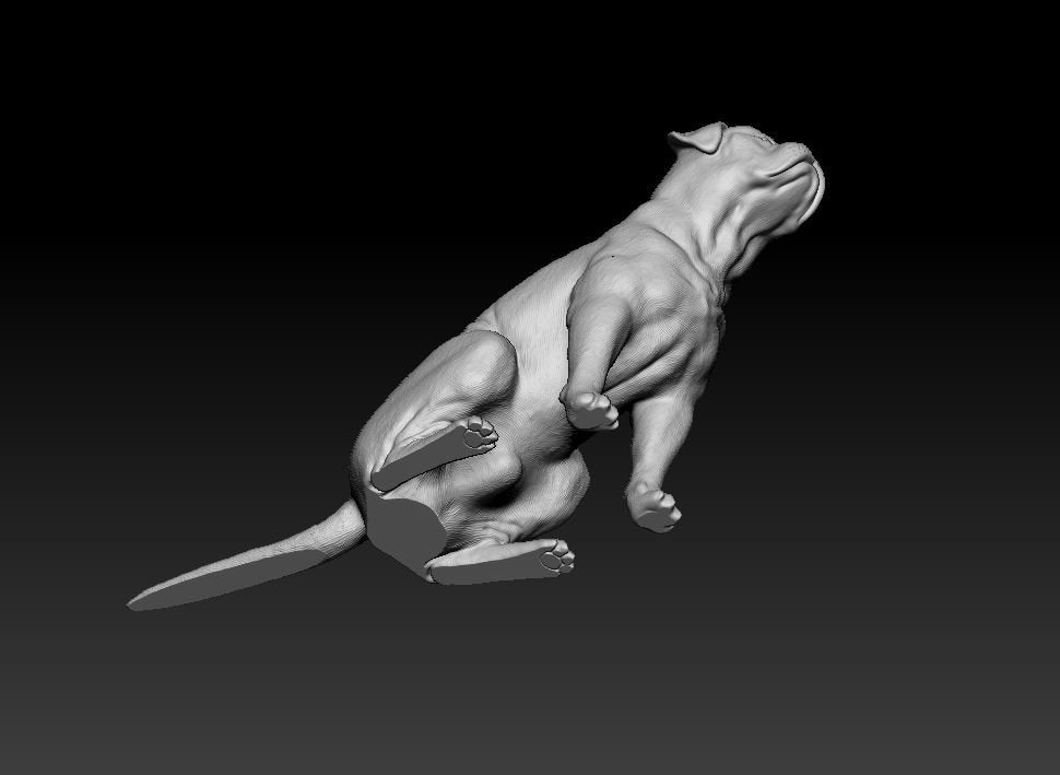 Copy of Dogue de Bordeaux 2 artist resin - white resin ready to prep / paint ALL SCALES