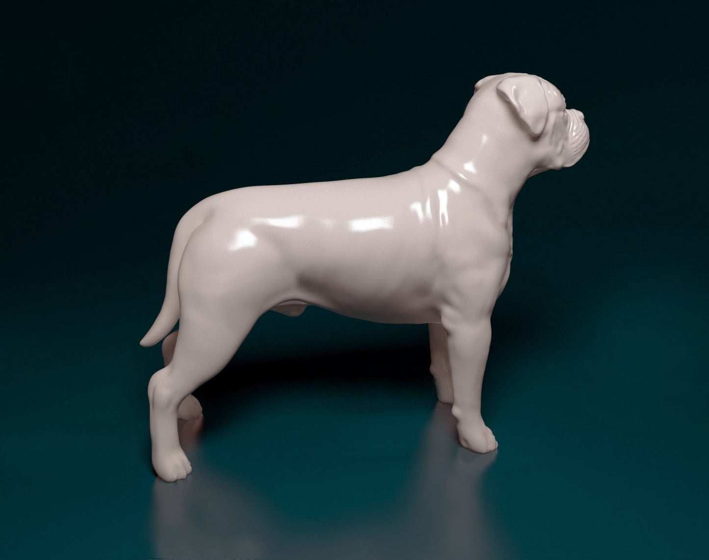 Dogue de Bordeaux artist resin - white resin ready to prep / paint ALL SCALES