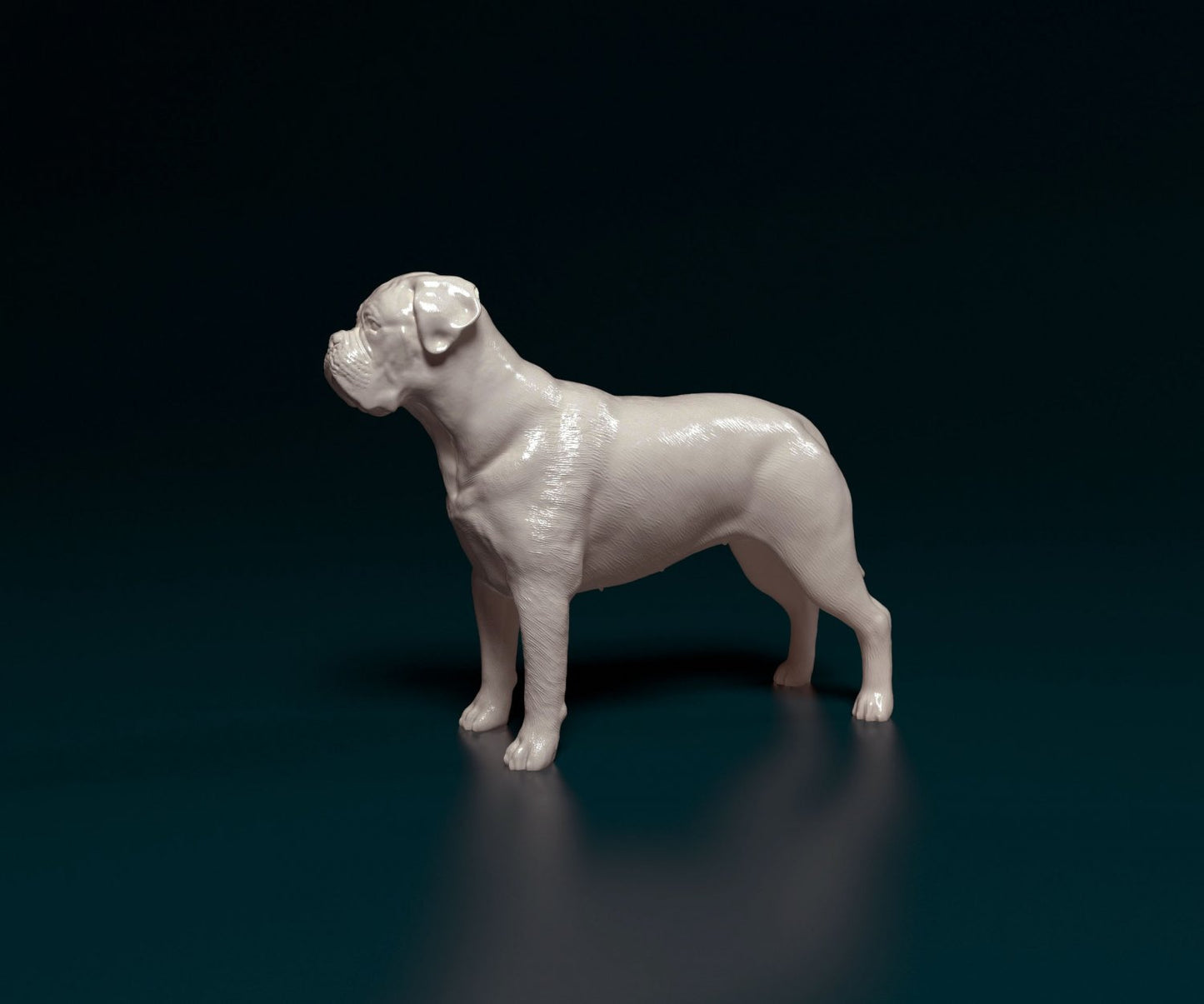 Dogue de Bordeaux artist resin - white resin ready to prep / paint ALL SCALES