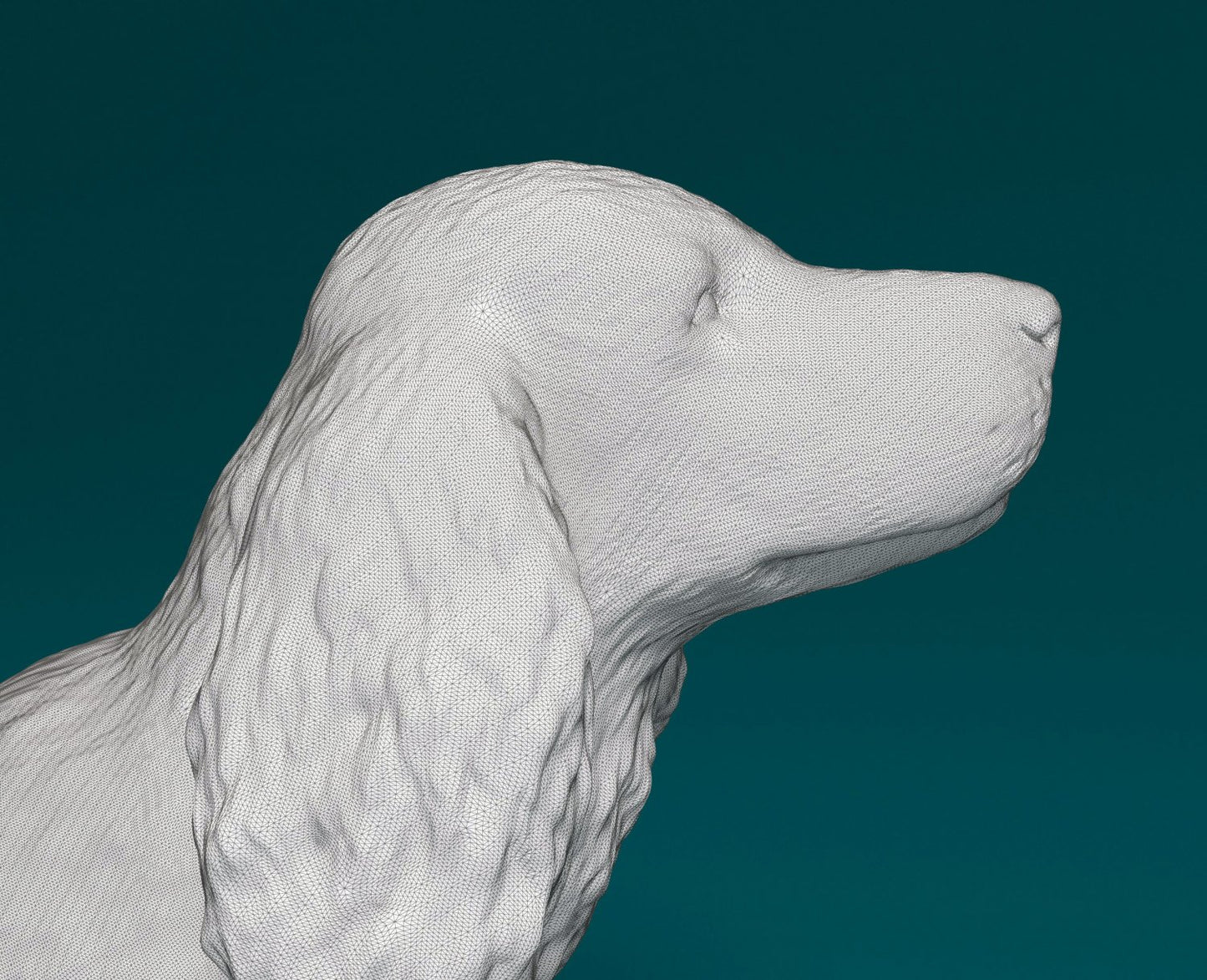 English cocker spaniel artist resin - white resin ready to prep / paint ALL SCALES