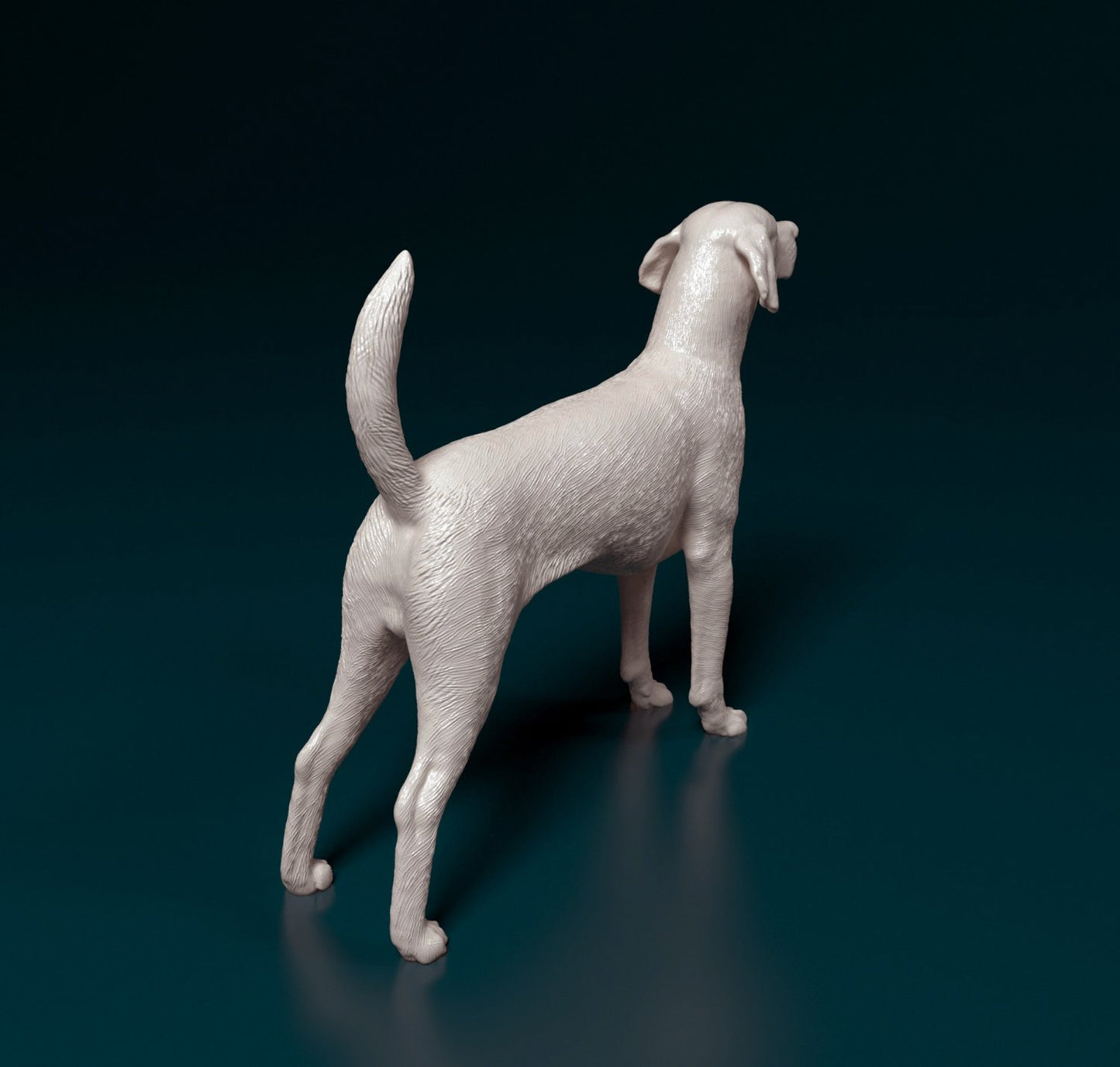 English foxhund artist resin - white resin ready to prep / paint ALL SCALES