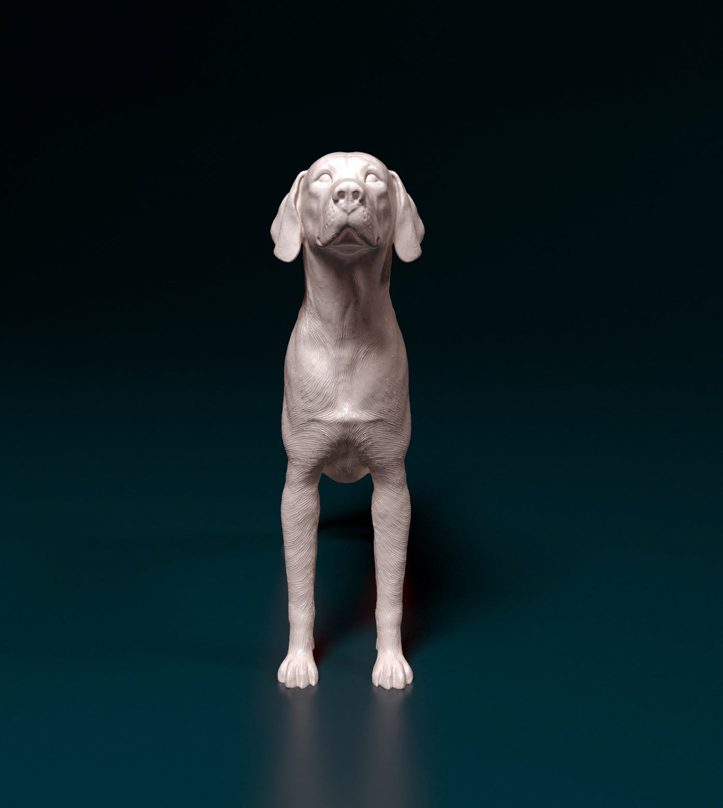English foxhund artist resin - white resin ready to prep / paint ALL SCALES