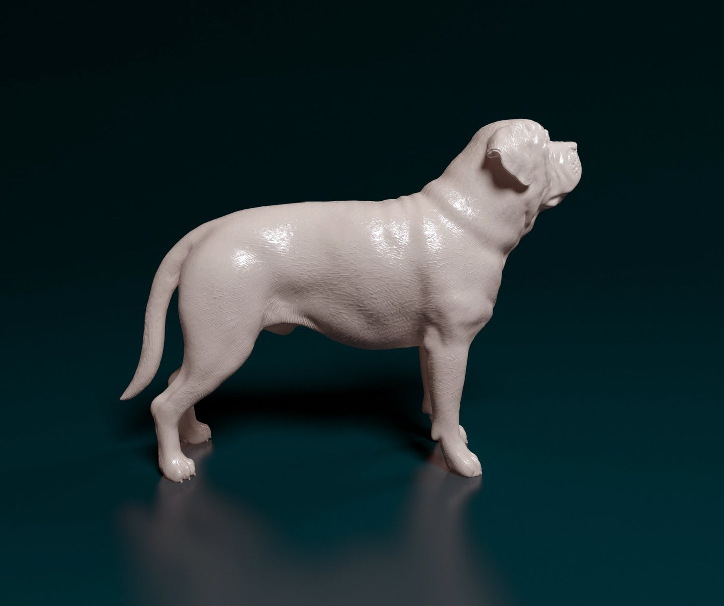English mastiff artist resin - white resin ready to prep / paint ALL SCALES