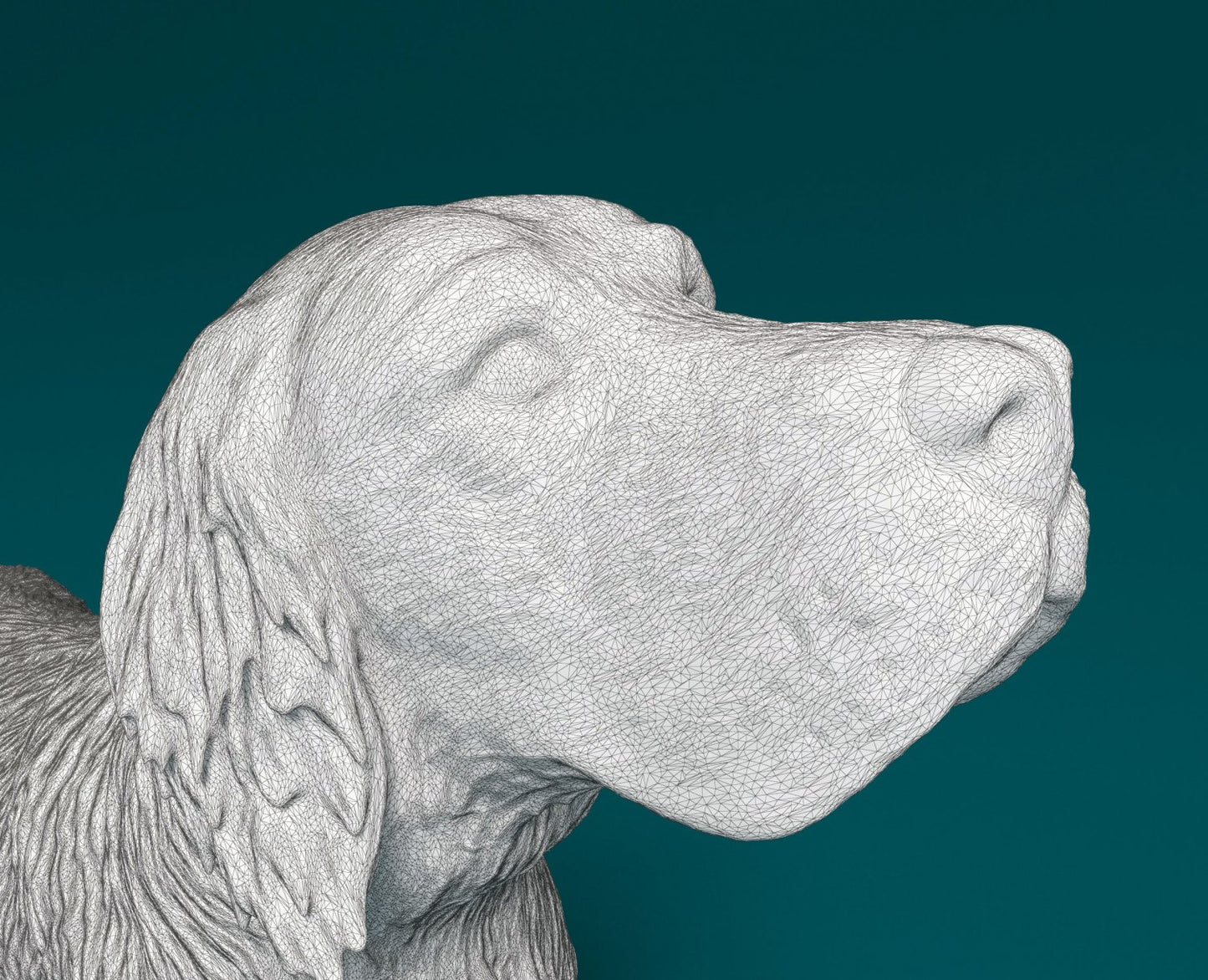 English setter hunting artist resin - white resin ready to prep / paint ALL SCALES