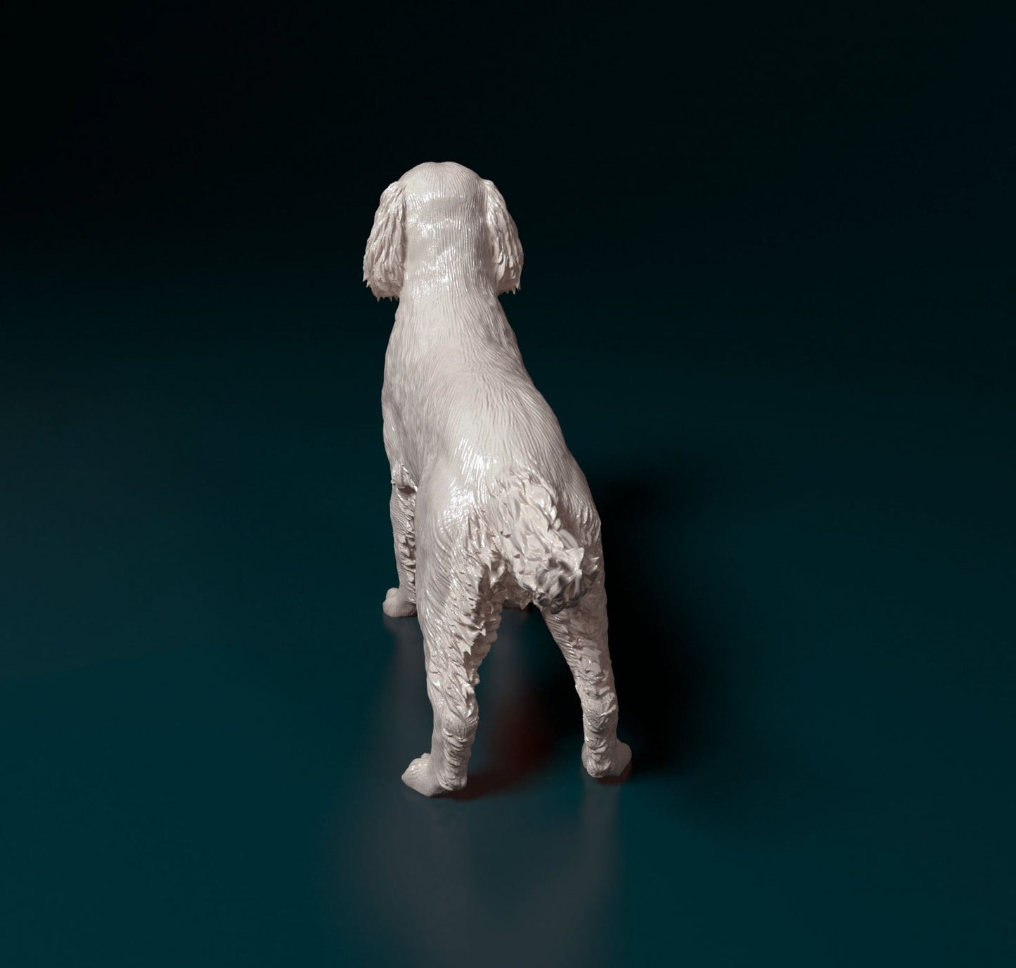English springer spaniel artist resin - white resin ready to prep / paint ALL SCALES