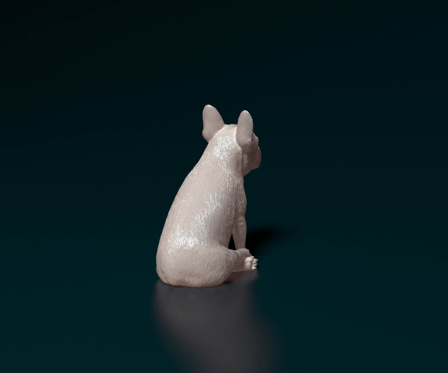 French bulldog artist resin - white resin ready to prep / paint ALL SCALES
