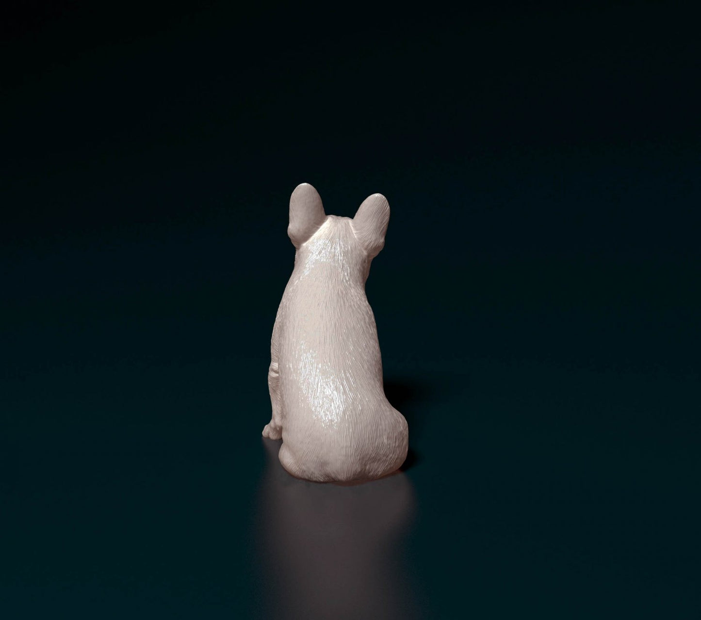 French bulldog artist resin - white resin ready to prep / paint ALL SCALES