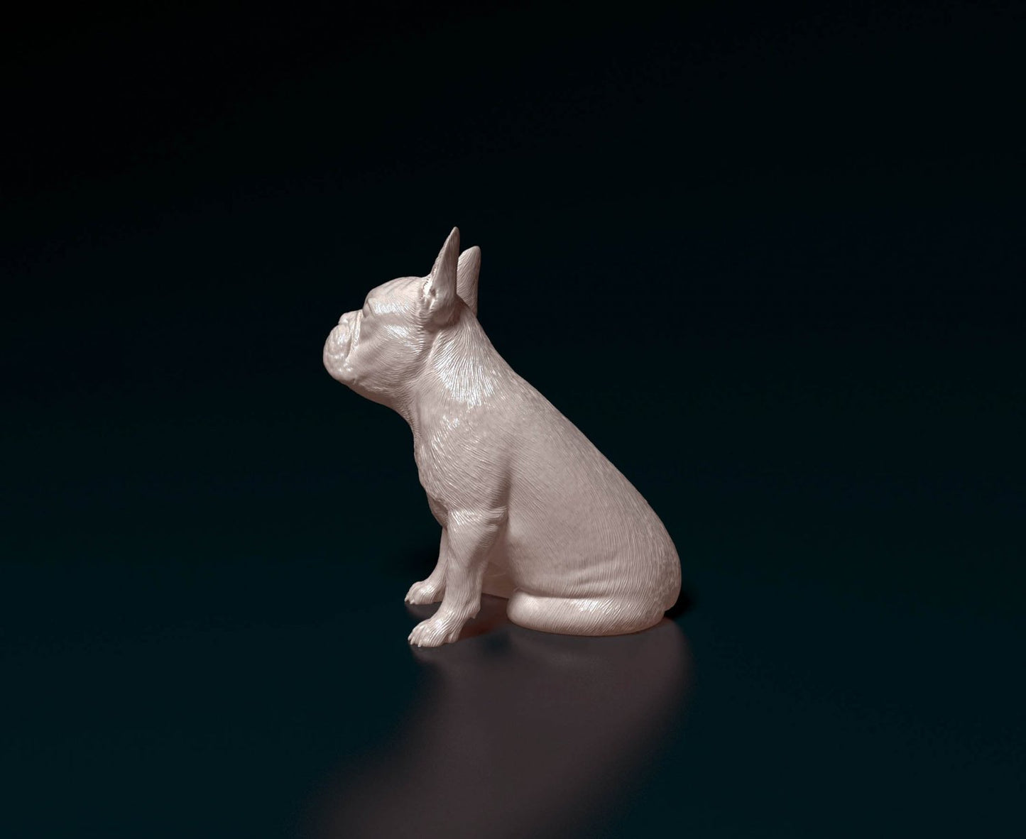 French bulldog artist resin - white resin ready to prep / paint ALL SCALES