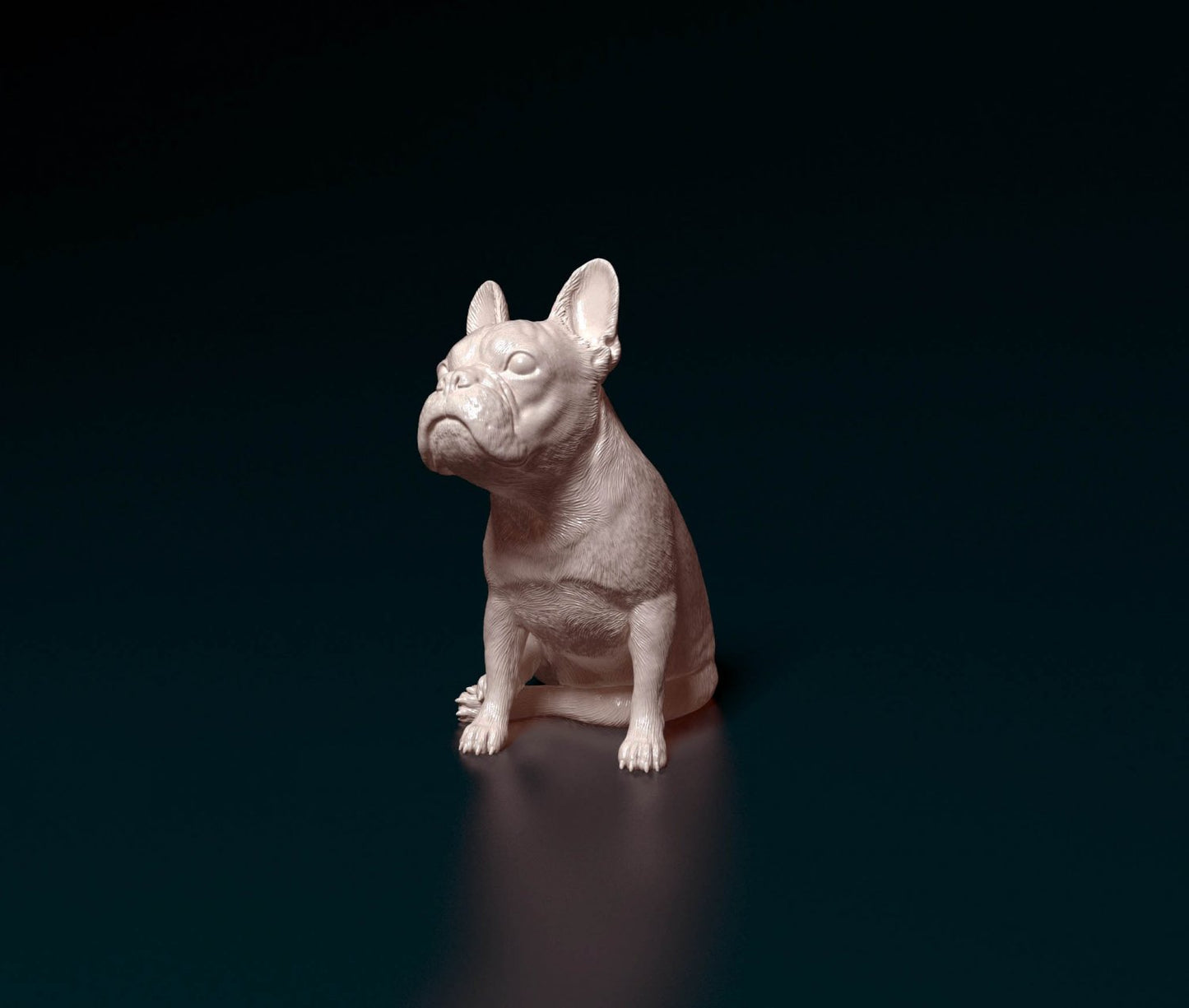 French bulldog artist resin - white resin ready to prep / paint ALL SCALES