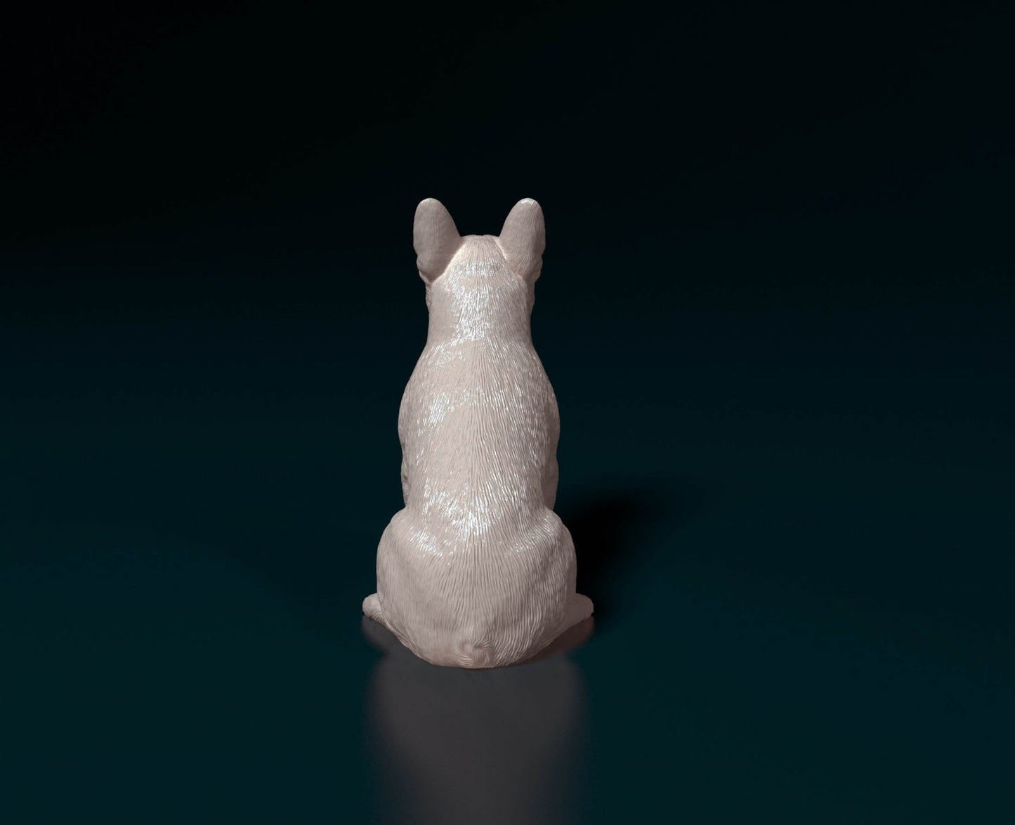 French bulldog artist resin - white resin ready to prep / paint ALL SCALES