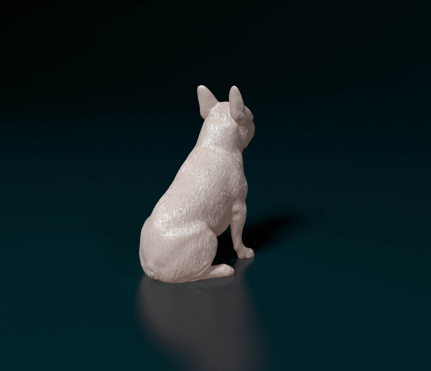 French bulldog artist resin - white resin ready to prep / paint ALL SCALES
