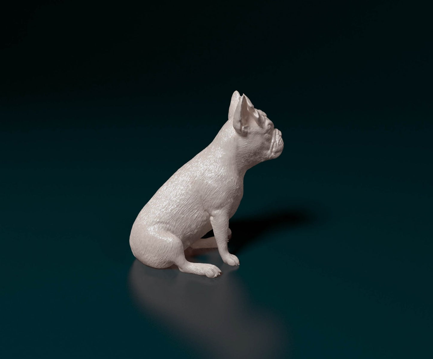 French bulldog artist resin - white resin ready to prep / paint ALL SCALES