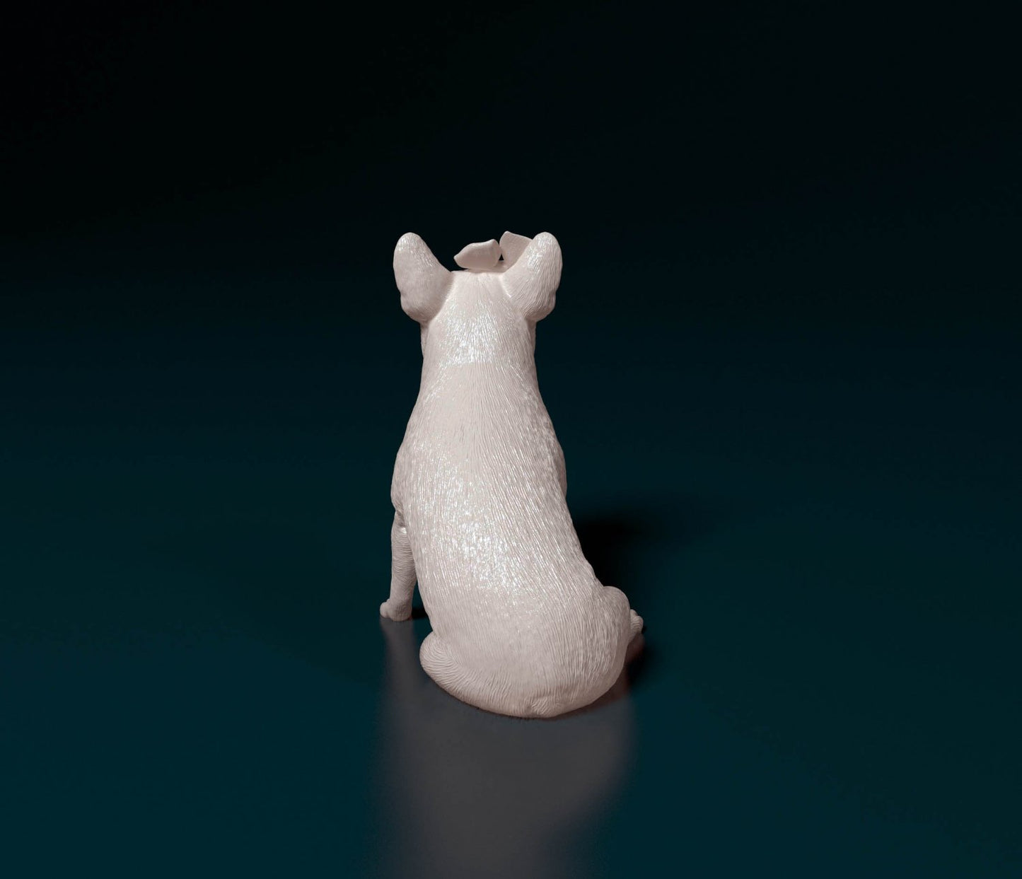 French bulldog artist resin - white resin ready to prep / paint ALL SCALES