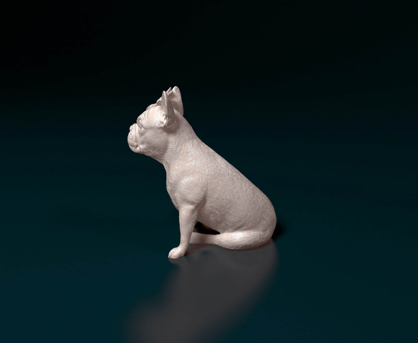French bulldog artist resin - white resin ready to prep / paint ALL SCALES