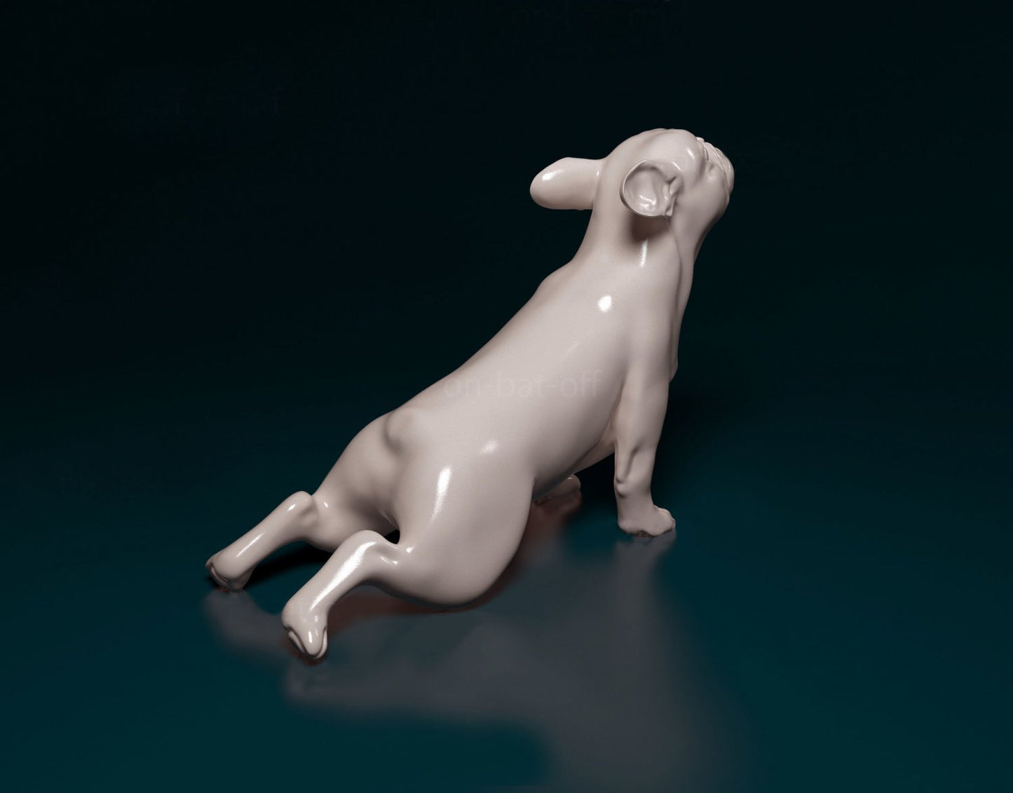 French bulldog artist resin - white resin ready to prep / paint ALL SCALES