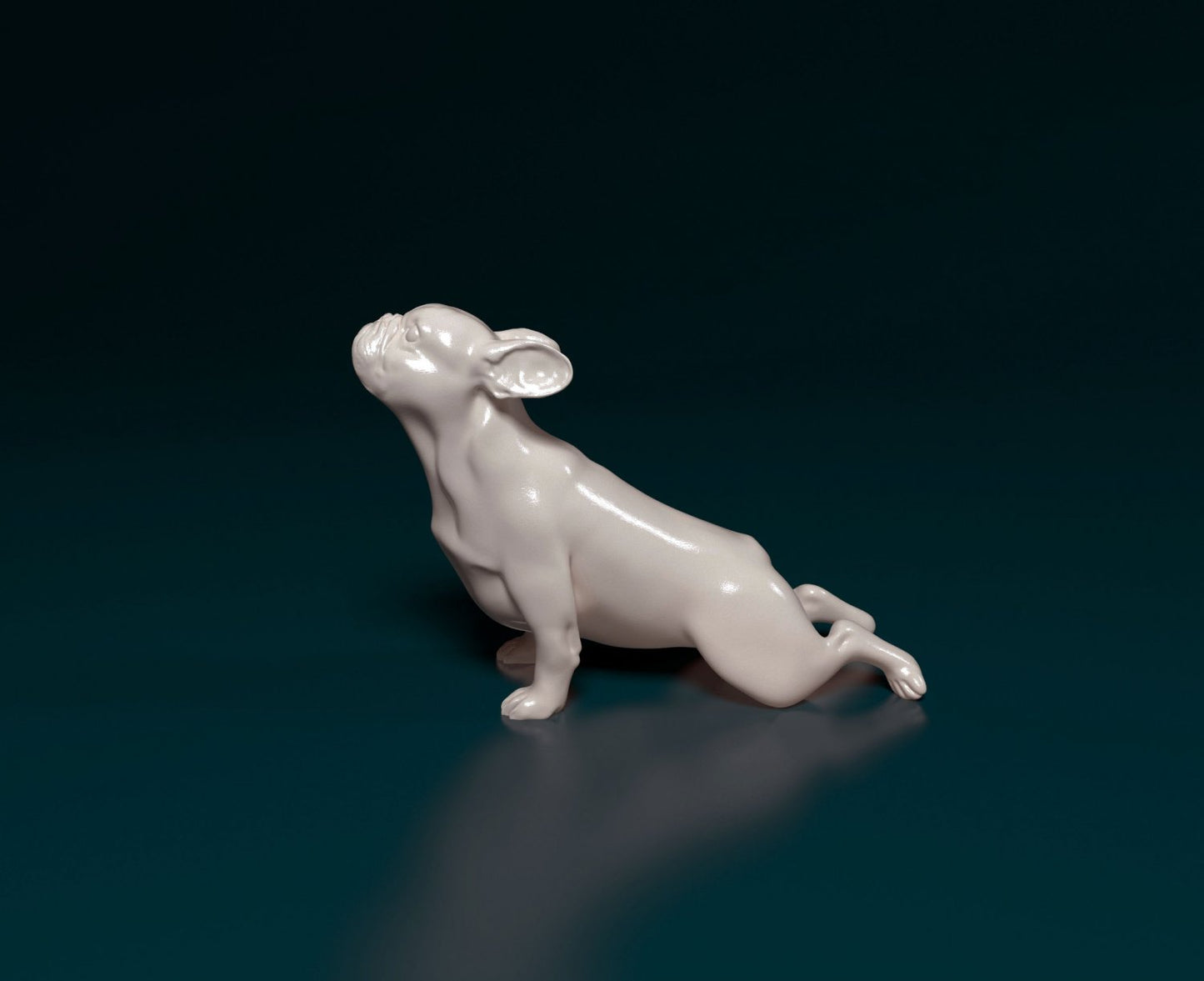 French bulldog artist resin - white resin ready to prep / paint ALL SCALES