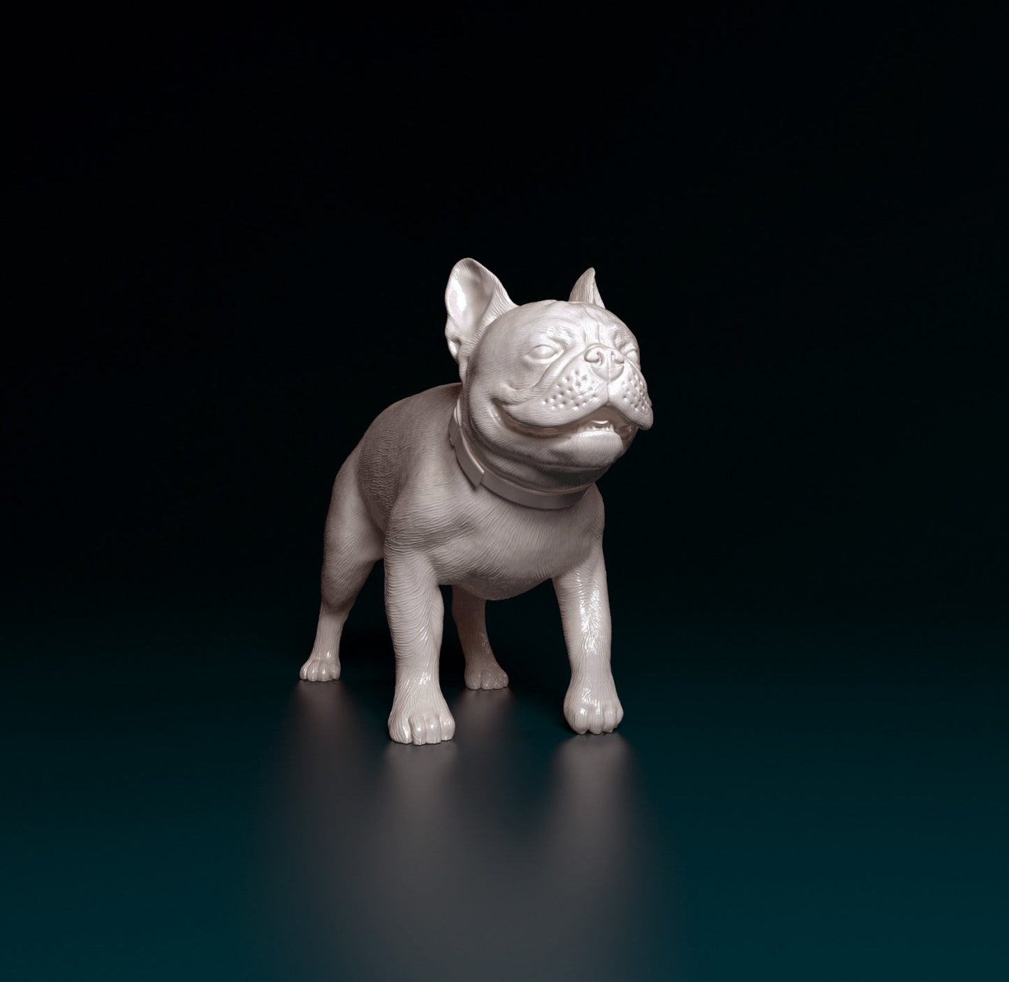 French bulldog artist resin - white resin ready to prep / paint ALL SCALES