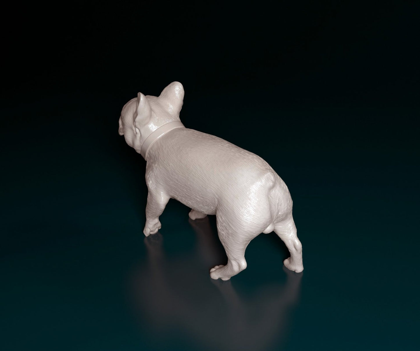 French bulldog artist resin - white resin ready to prep / paint ALL SCALES