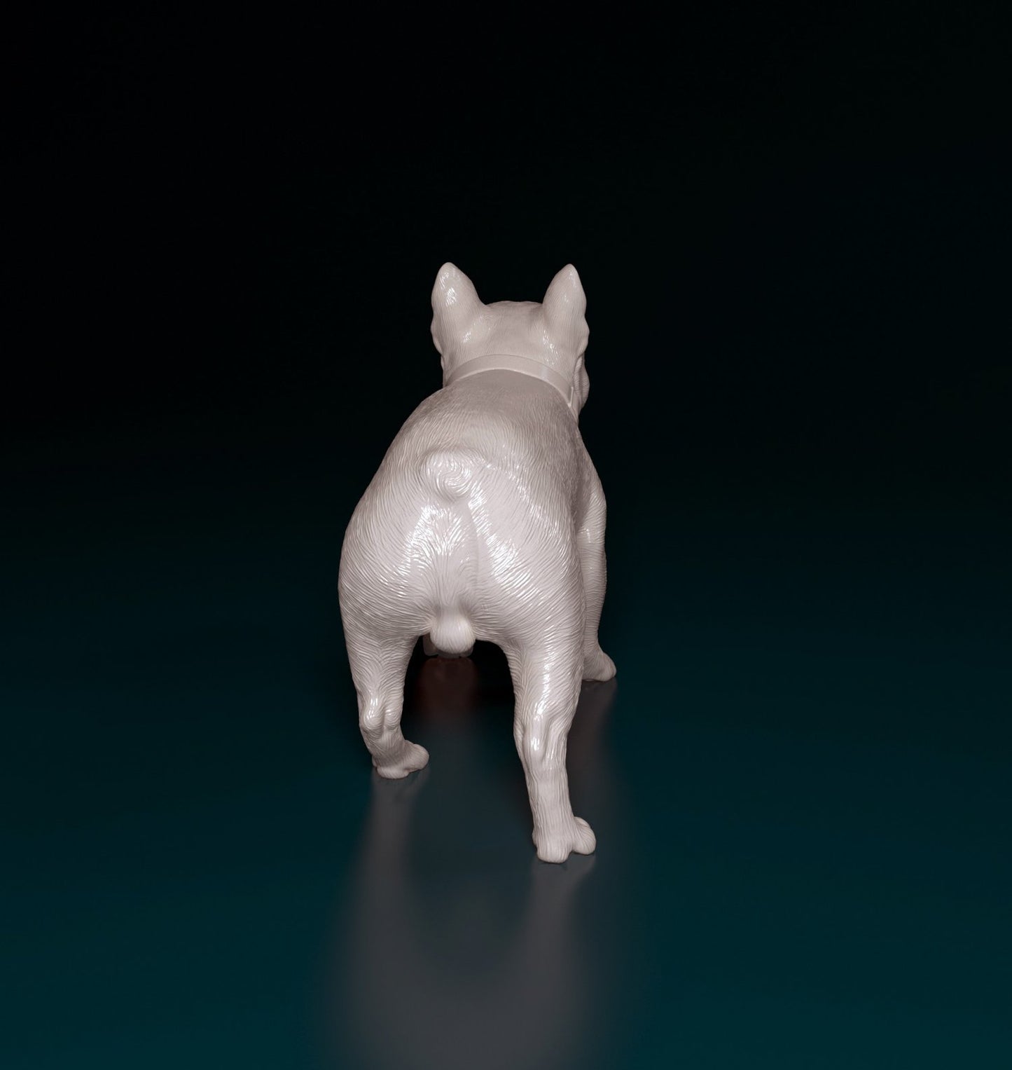 French bulldog artist resin - white resin ready to prep / paint ALL SCALES