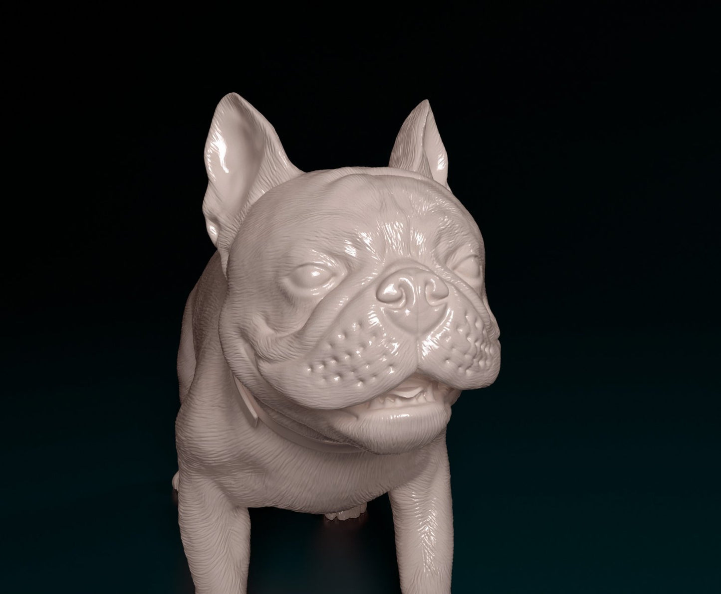 French bulldog artist resin - white resin ready to prep / paint ALL SCALES