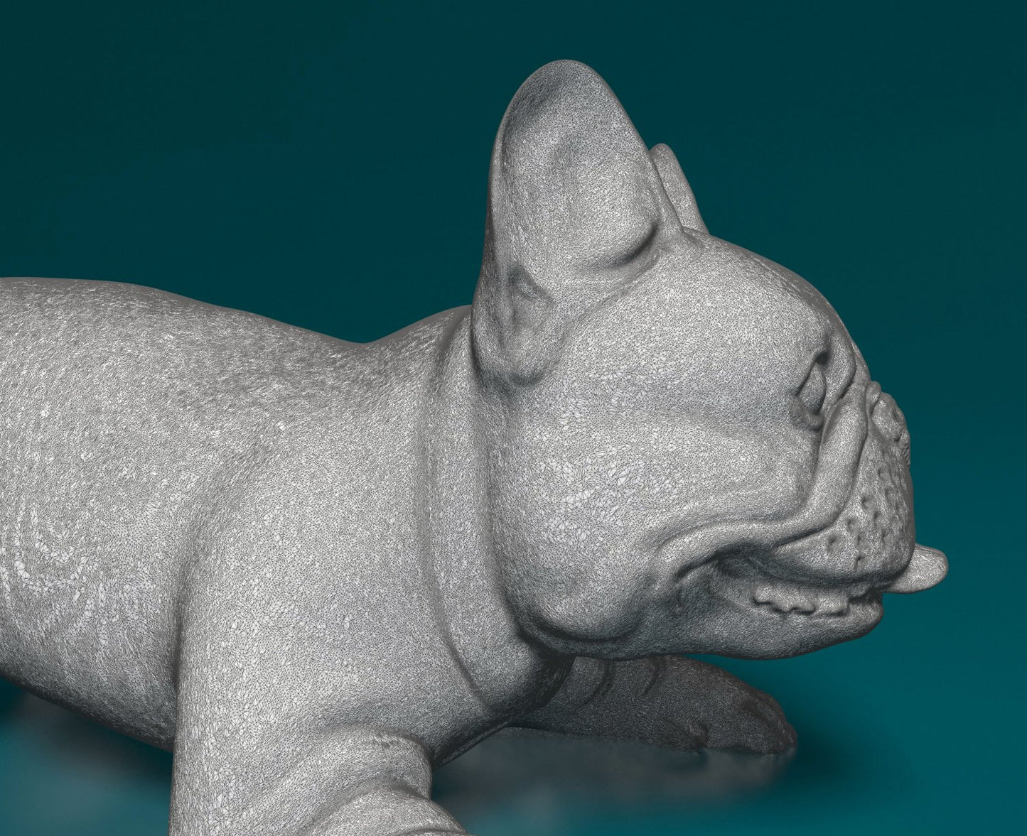 French bulldog artist resin - white resin ready to prep / paint ALL SCALES