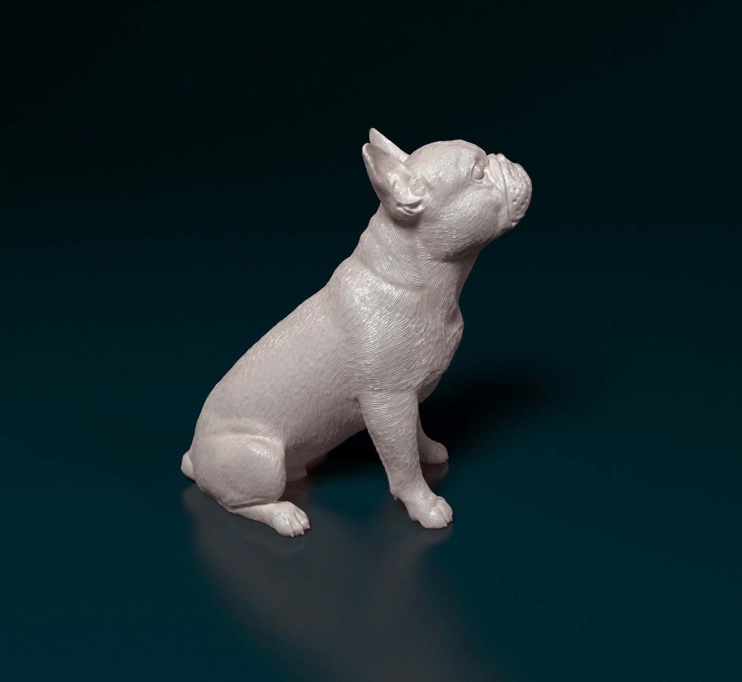 French bulldog artist resin - white resin ready to prep / paint ALL SCALES