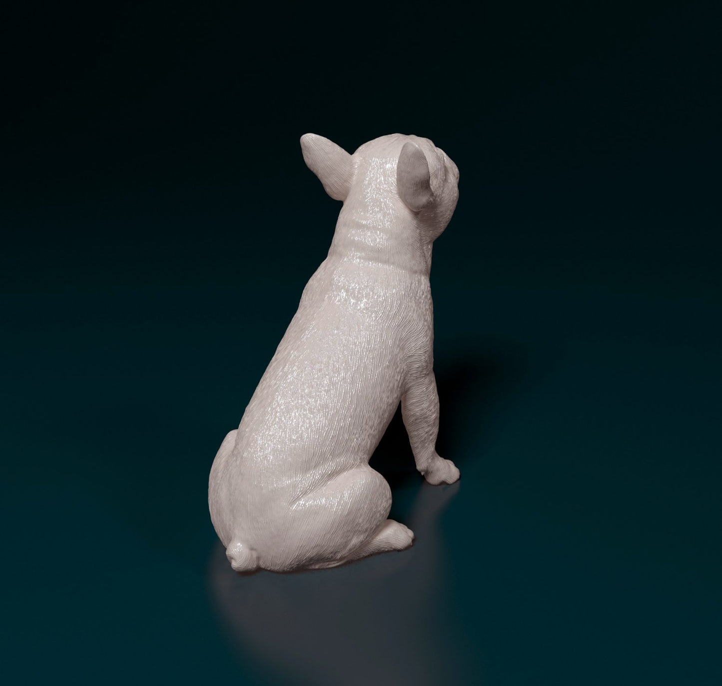 French bulldog artist resin - white resin ready to prep / paint ALL SCALES