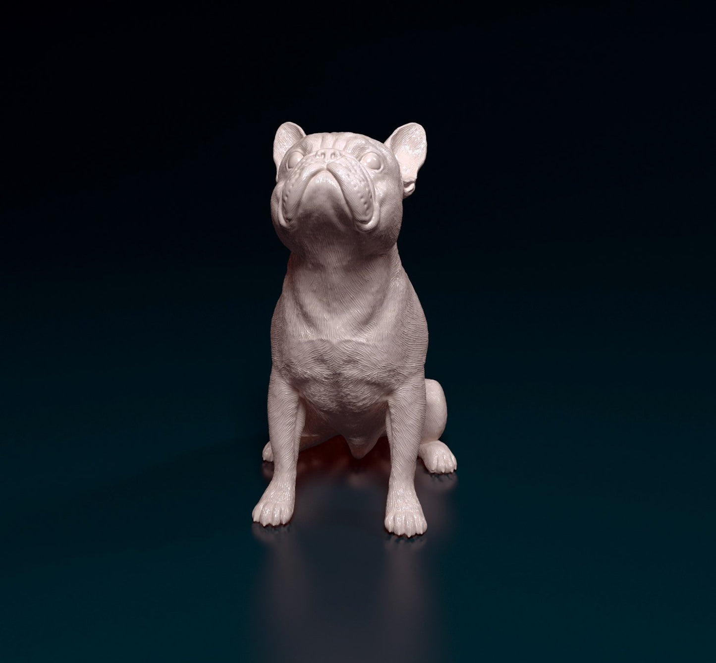 French bulldog artist resin - white resin ready to prep / paint ALL SCALES