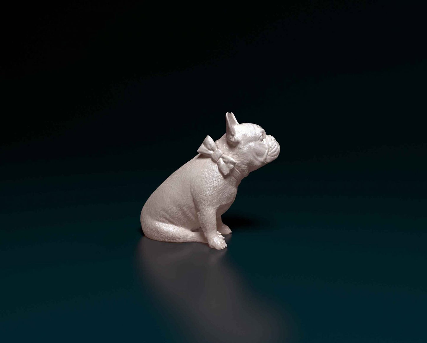 French bulldog artist resin - white resin ready to prep / paint ALL SCALES