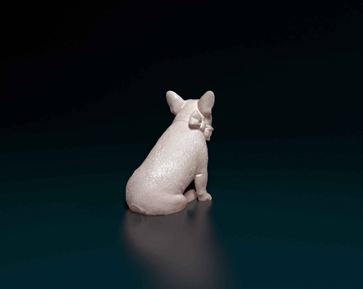 French bulldog artist resin - white resin ready to prep / paint ALL SCALES