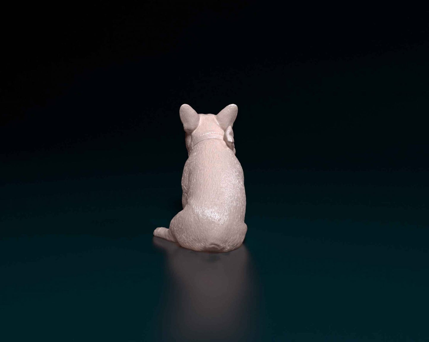 French bulldog artist resin - white resin ready to prep / paint ALL SCALES