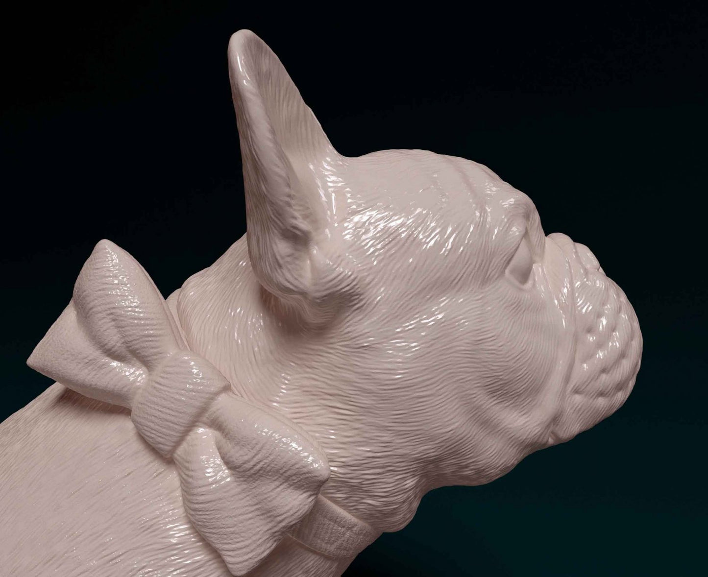 French bulldog artist resin - white resin ready to prep / paint ALL SCALES