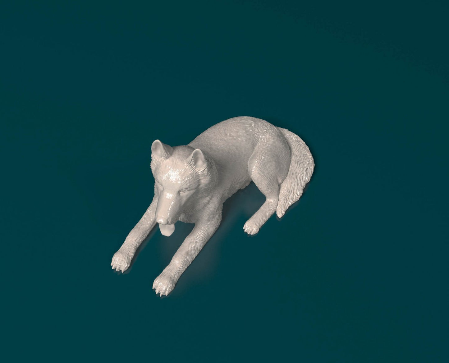 German shepherd artist resin - white resin ready to prep / paint ALL SCALES