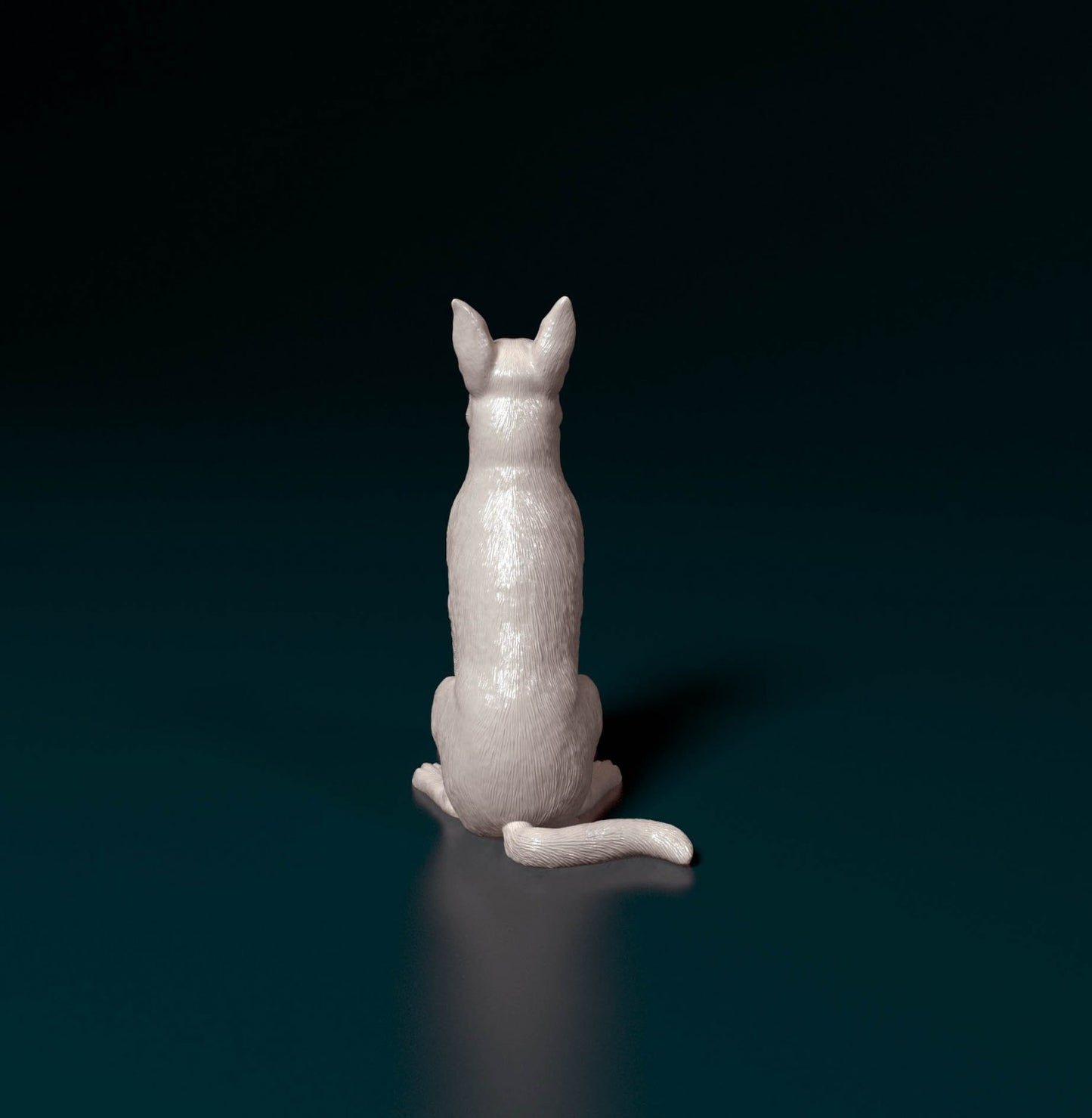 German shepherd artist resin - white resin ready to prep / paint ALL SCALES