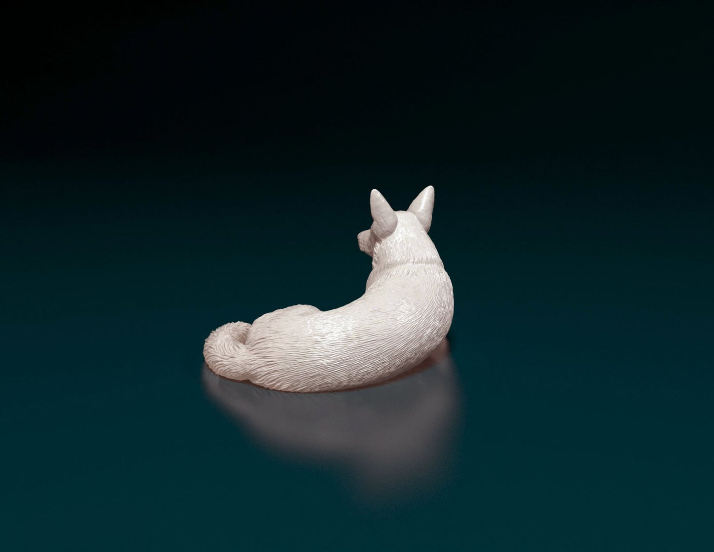 German shepherd artist resin - white resin ready to prep / paint ALL SCALES
