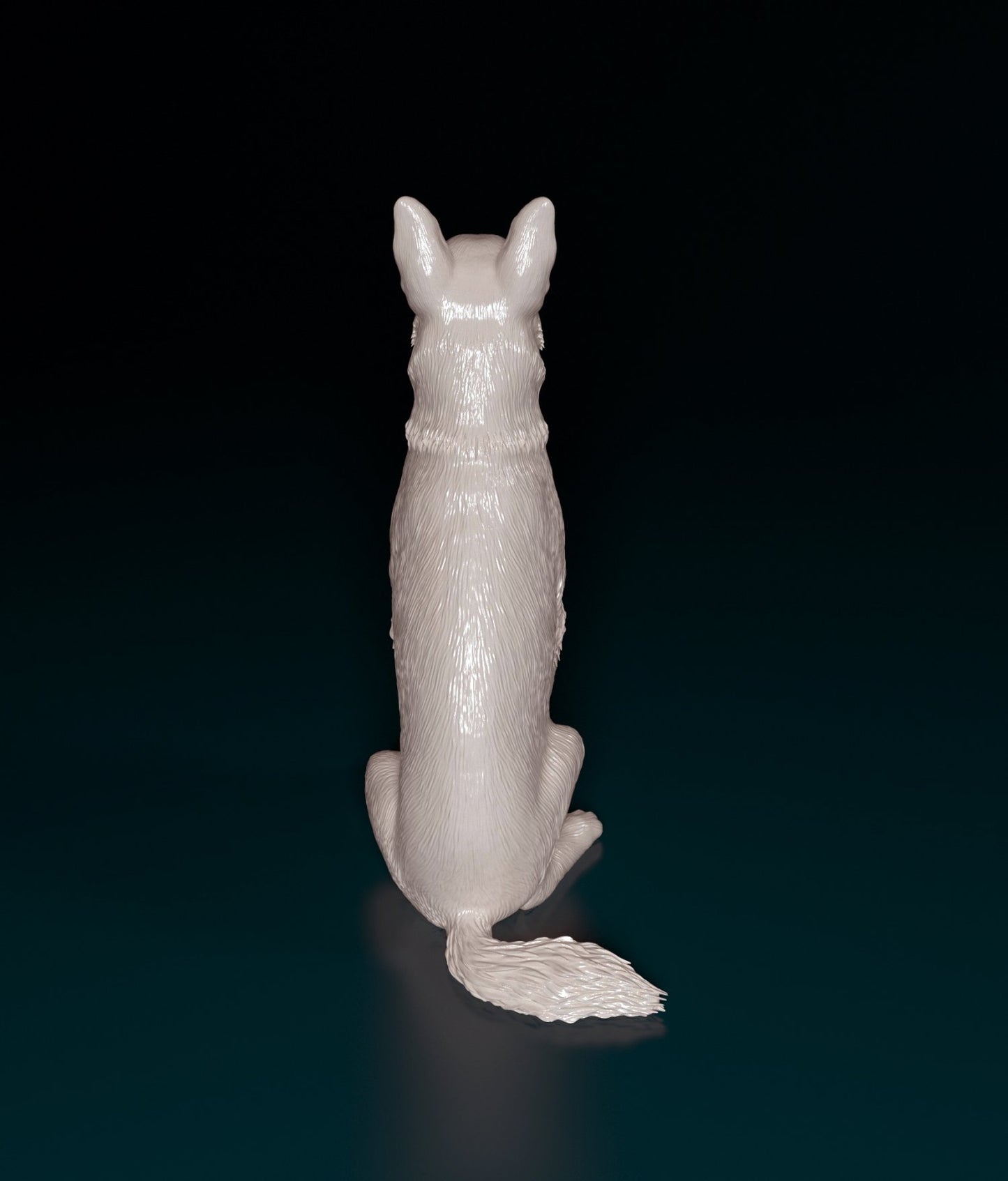 German shepherd artist resin - white resin ready to prep / paint ALL SCALES