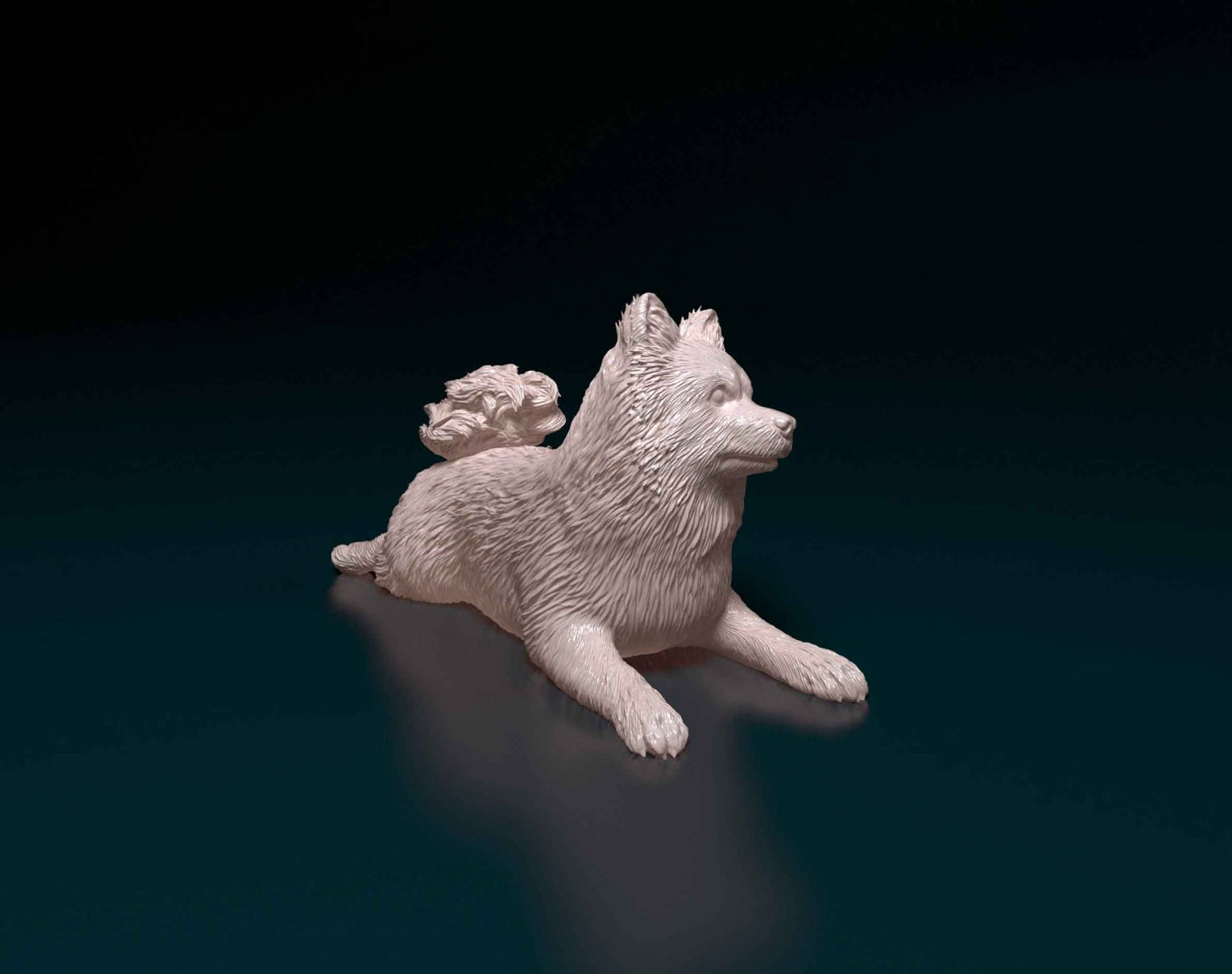 German spitz artist resin - white resin ready to prep / paint ALL SCALES