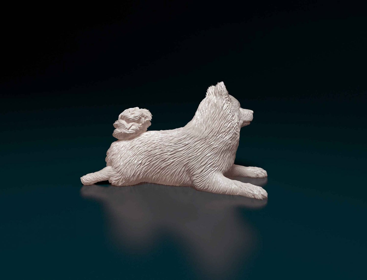 German spitz artist resin - white resin ready to prep / paint ALL SCALES