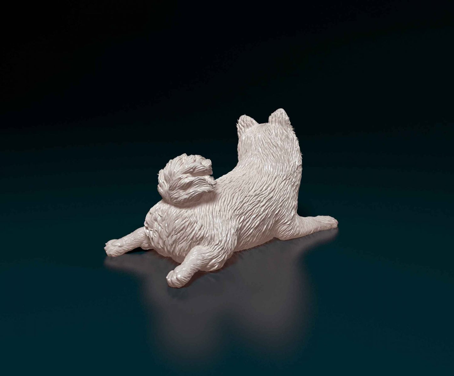 German spitz artist resin - white resin ready to prep / paint ALL SCALES