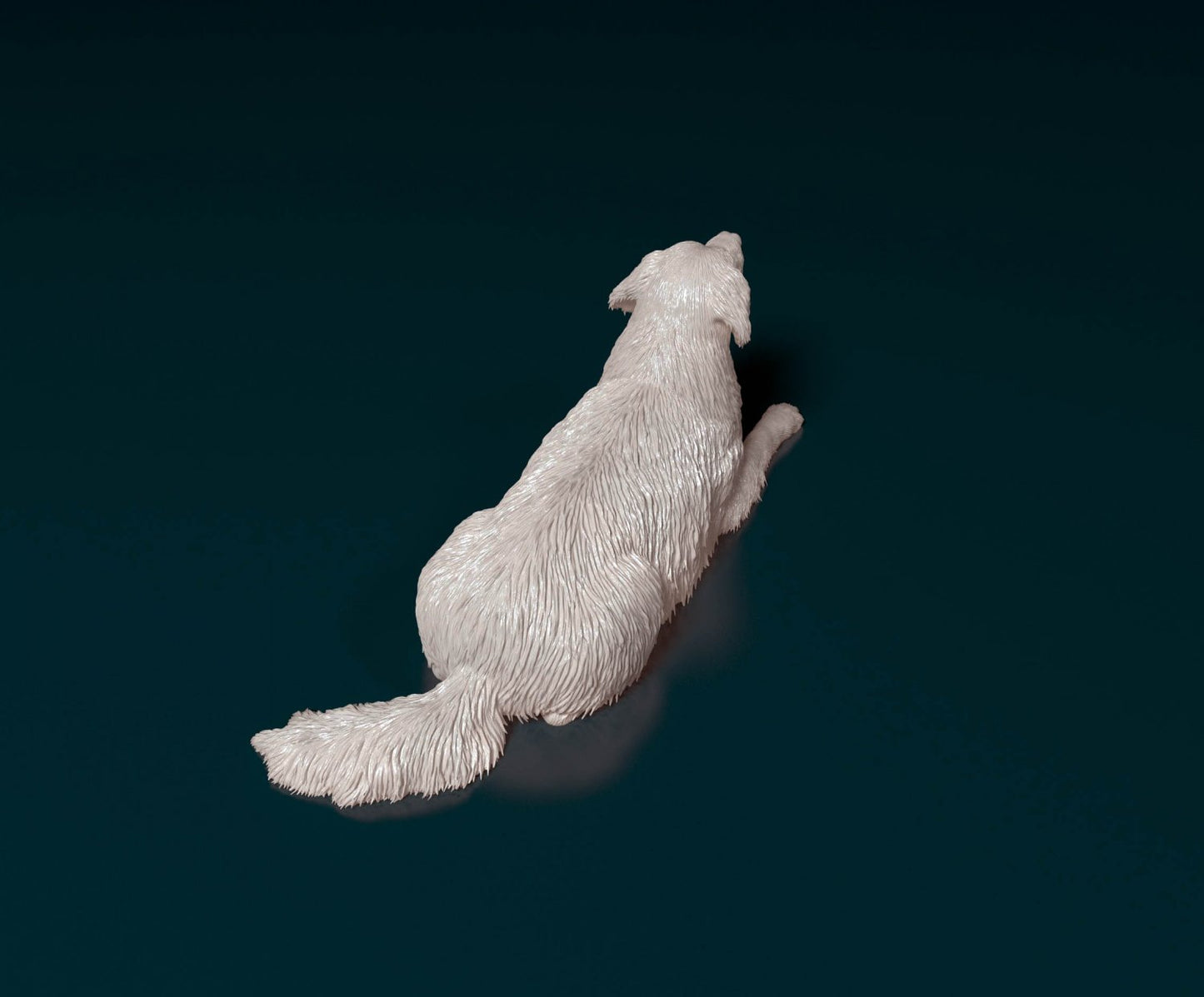 Golden Retriever artist resin - white resin ready to prep / paint ALL SCALES