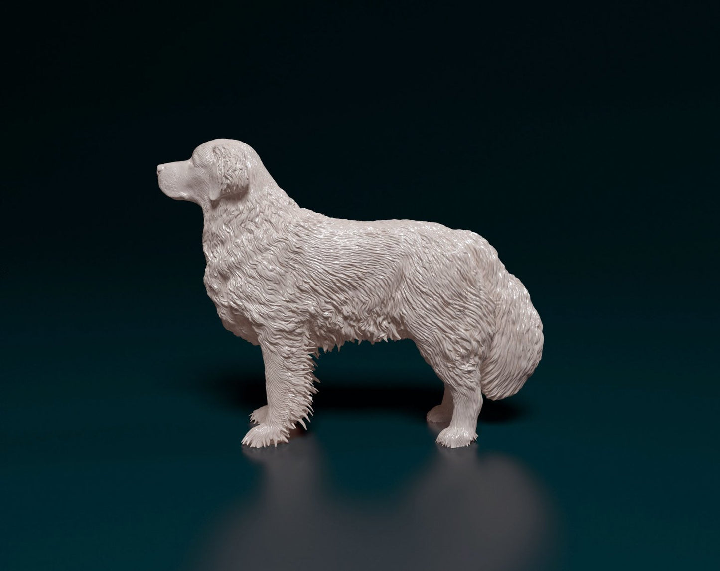 Golden Retriever artist resin - white resin ready to prep / paint ALL SCALES