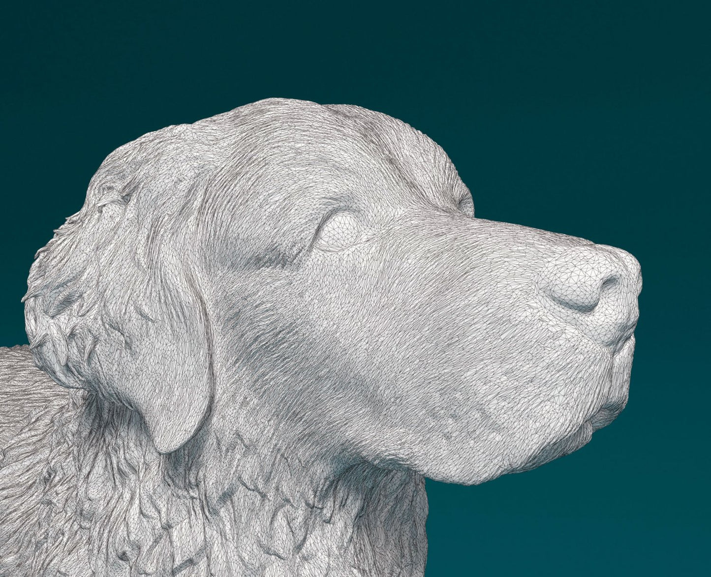 Golden Retriever artist resin - white resin ready to prep / paint ALL SCALES