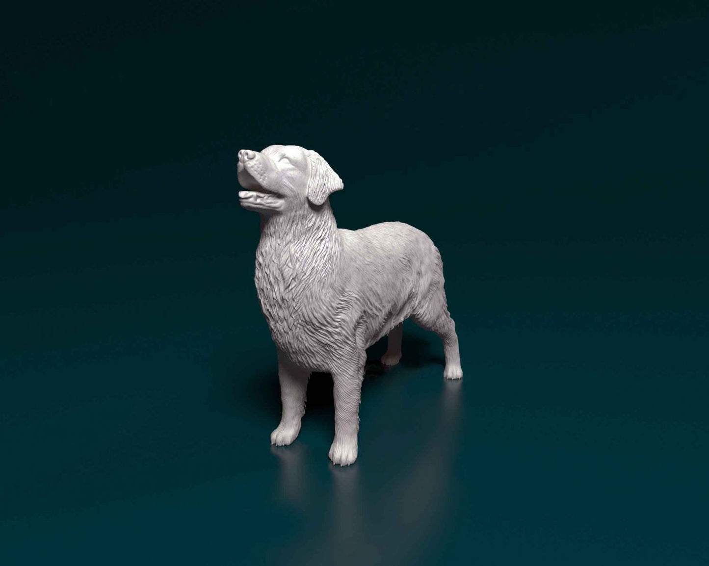 Golden Retriever artist resin - white resin ready to prep / paint ALL SCALES