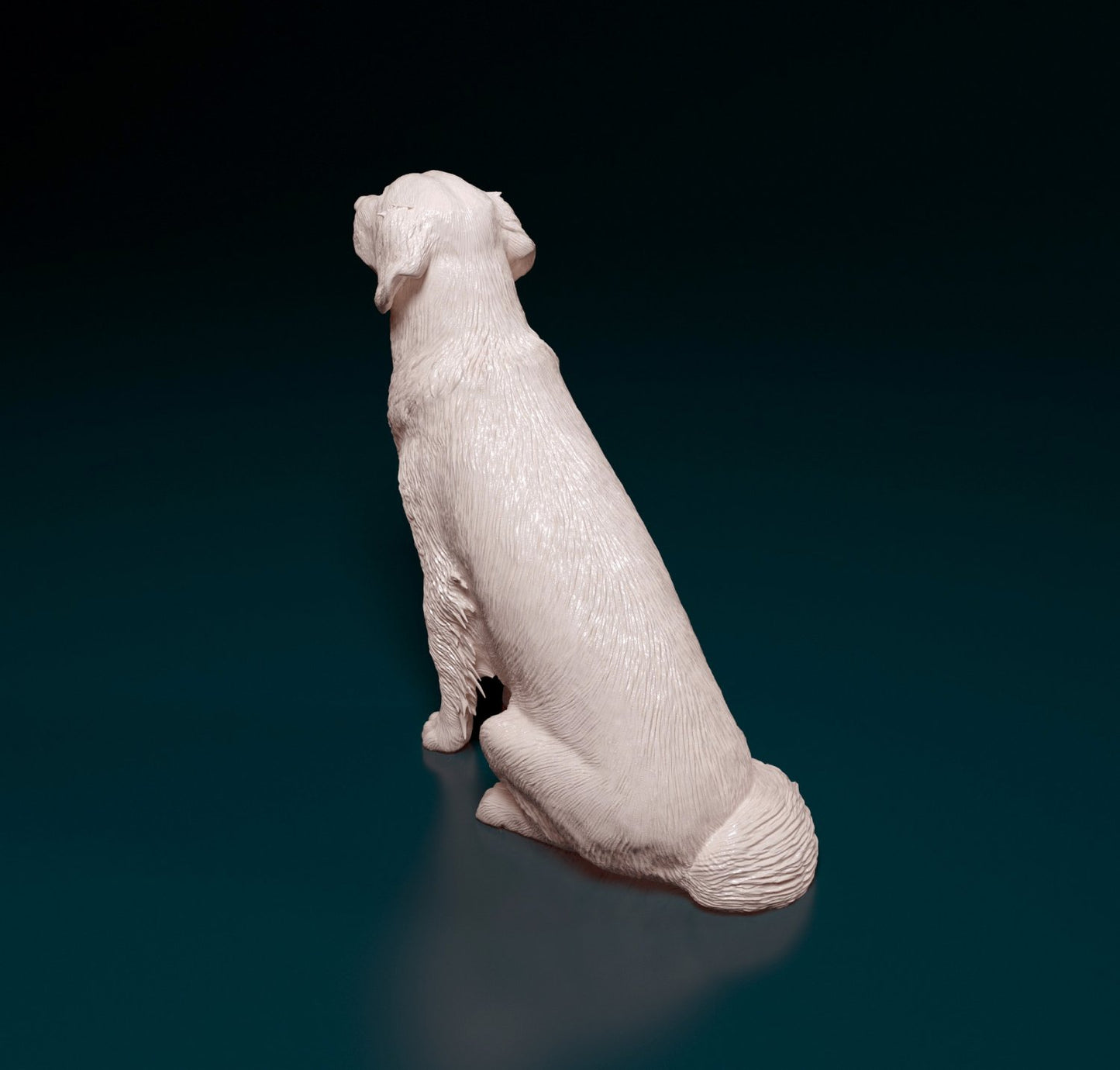Golden Retriever artist resin - white resin ready to prep / paint ALL SCALES